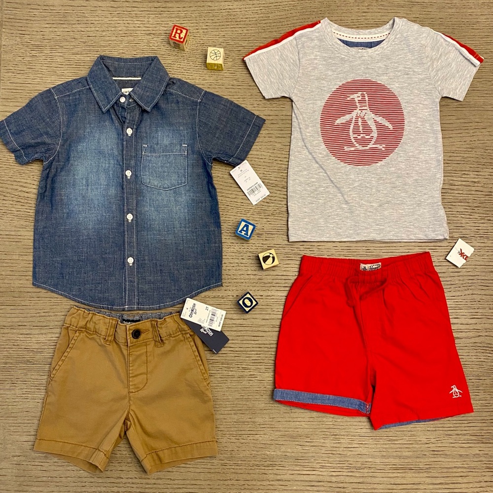 Red, Khaki and Jean Summer Collection 2T.